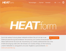 Tablet Screenshot of heatform.com